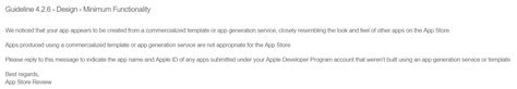Or warning certain time frame like retail equation report for 1 year? Apple's widened ban on templated apps is wiping small ...