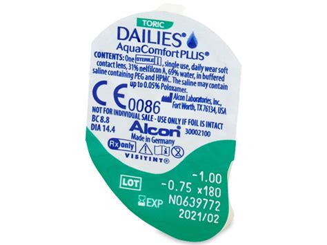 Dailies Aquacomfort Plus Toric 30 Torische Kontaktlinsen Alensa DE