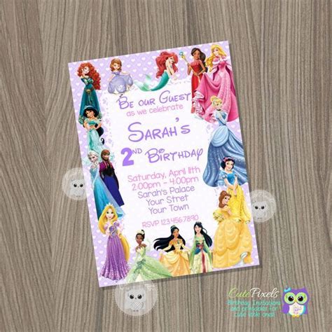 Fiestas Infantiles De Princesas Invitaciones De Princesas Disney