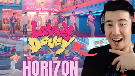 [reaction] hori7on lovey dovey mv teaser 2 youtube