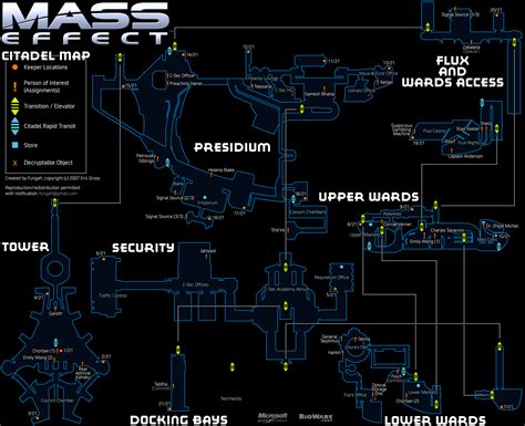 Mass Effect Citadel Map Png V13 Neoseeker Walkthroughs