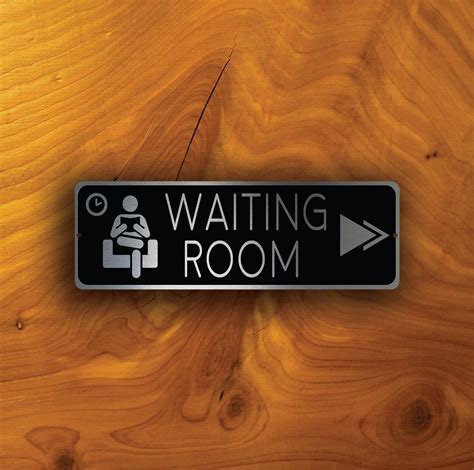 Waiting Room Decals Classic Metal Signs