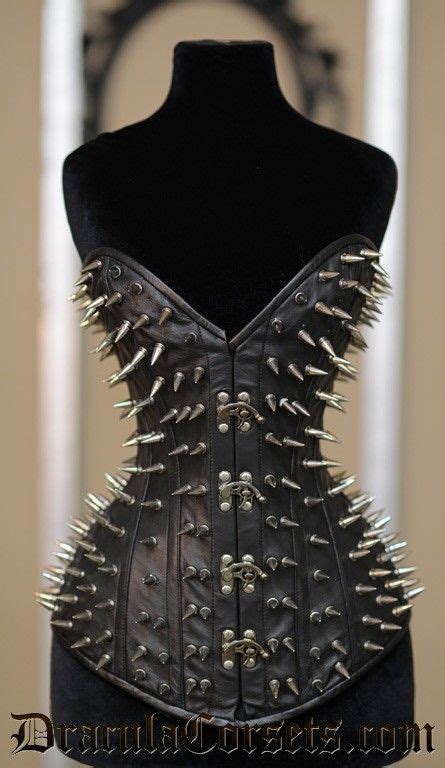 Leather Ultimate Spike Clasp Corset Metal Clothing Heavy Metal