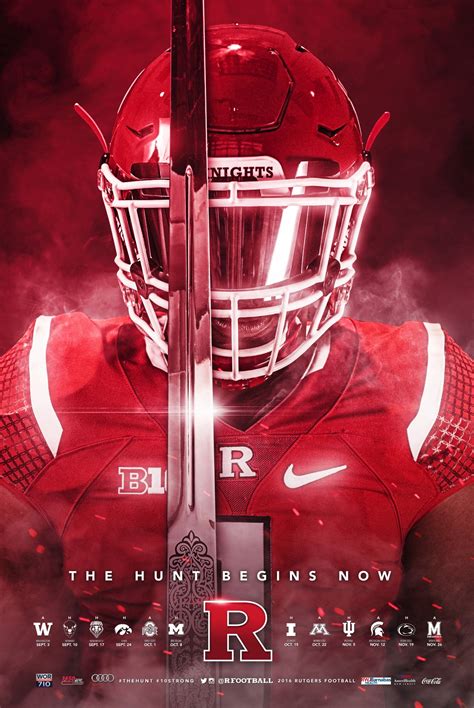Rutgers | Football poster, Sports design inspiration, Rutgers football