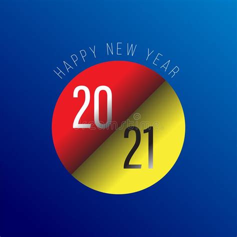2021 Happy New Year Logo Text Design For Greeting Card Calendar Or Any