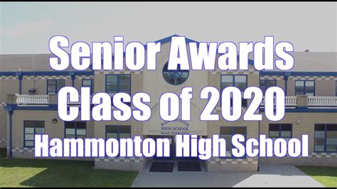 Senior Awards June 2020 Hammonton High School Youtube
