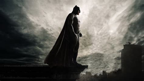 Batman On The Roof Of Seeing Gotham City Hd Superheroes