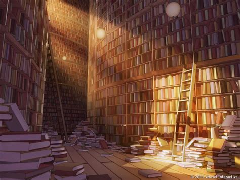 The Library Of Babel By Owen Carson Website Anime Scenery