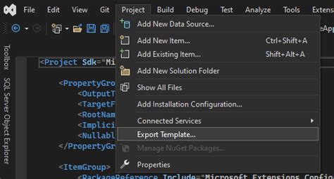 How To Create A Project Template For Visual Studio Dev Community