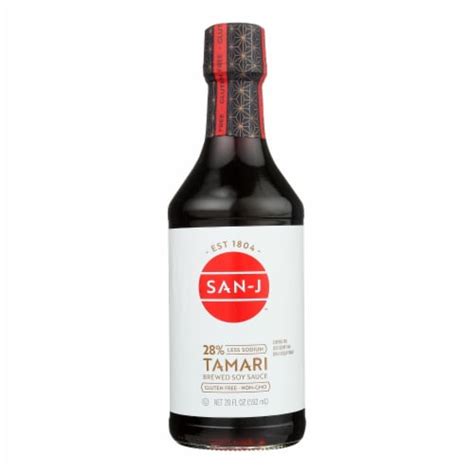 San J Tamari Soy Sauce Reduced Sodium Case Of 6 20 Fl Oz 6