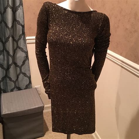 Leiluna Collection Dresses Classic Backless Dress Sparkle Gold