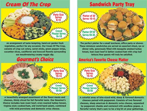 Party Platters Giant Food Mart