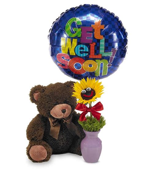 Let your creativity flair with our customise tool. Get Well Soon Bear and Ballons at From You Flowers