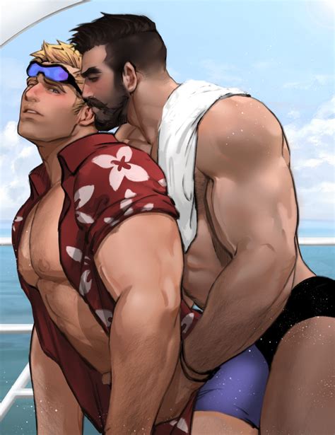 Rule 34 Balls Bara Blizzard Entertainment Dopq Gabriel Reyes Gay Male Male Only Muscles