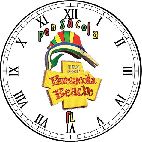 Pensacola Beach Florida 12 Clock Pensacola Beach Florida Custom
