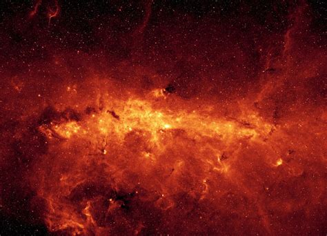 Center Of The Milky Way Galaxy In The Infrared Earth Blog