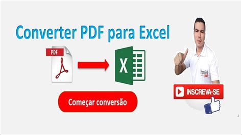 Como Converter Pdf para Planilha Excel Macro Excel Pdf Conversão