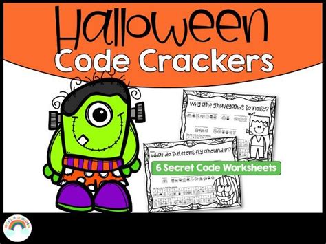 Halloween Joke Code Breaker Mystery Message Cryptography Worksheets