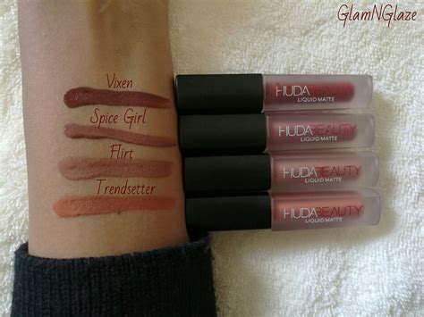 Glamnglaze Review Huda Beauty Liquid Matte Lipsticksminis The