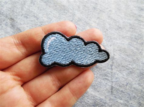 Cloud Patch Sew On Patch Naszywka Embroidered Patch Applique Etsy