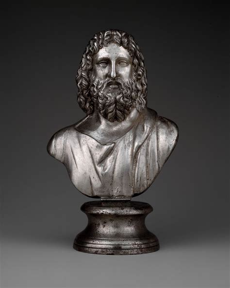 Silver Bust Of Serapis Roman Mid Imperial The Metropolitan Museum
