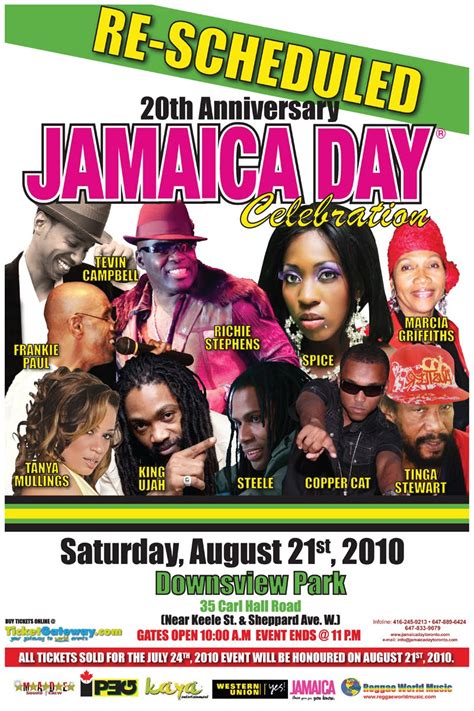 c a confidential the 20th anniversary jamaica day celebrations downsview park toronto on