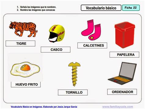 Vocabulario En Imágenes Maestra De Infantil Y Primaria Vocabulario