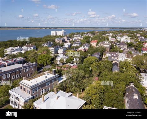 Aerial View Charleston South Carolina High Resolution Stock Photography
