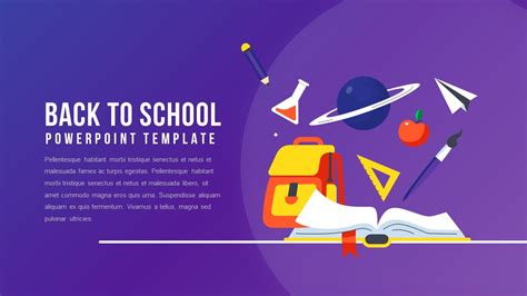 First Day Of School Powerpoint Template