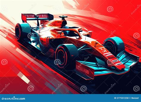 Formula 1 Race Car Stock Illustration Illustration Of Race 277551258