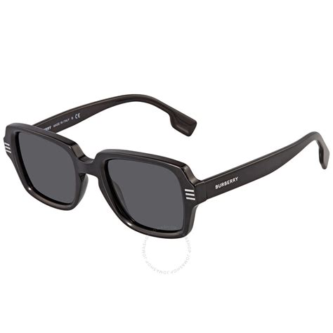 Burberry Dark Grey Rectangular Men S Sunglasses 0be4349 30018751 Be4349 300187 51 8056597489782
