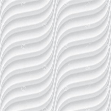 White Seamless Background Panel With Wavy Texture Stock Illustration