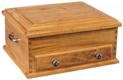 chest flatware wood silverware plain