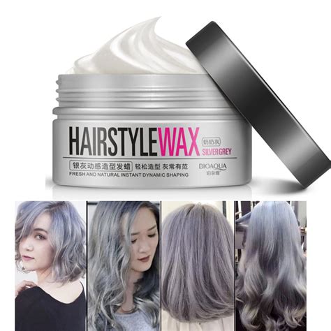 Silver Grey Wax Mud Water Gel Hair Modelling Product Dynamic Modelling