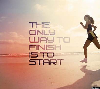Fitness Quotes Start Way Finish Inspirational Motivation