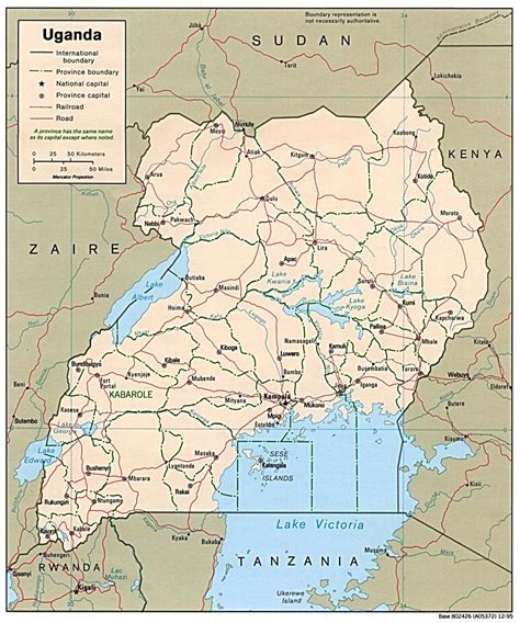 It is bordered on the east by kenya, on the north by south sudan, on the west by 3. Detailed political and administrative map of Uganda ...