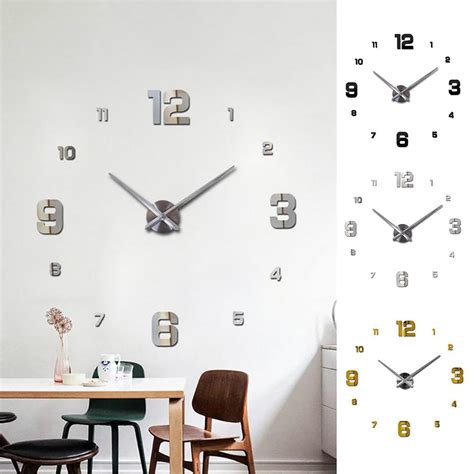 Maybe you would like to learn more about one of these? Creative 3D Wall Clock DIY Large Decorative Wall Clocks ...