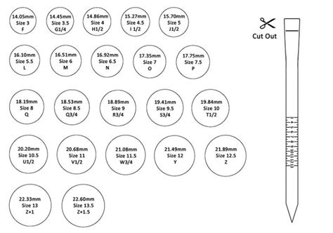 Size Chart Mb Jewelers