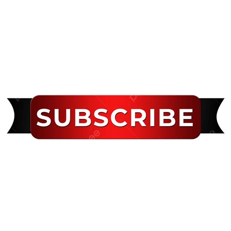 Red Subscribe Button Social Media Channel Lower Third Subscribe