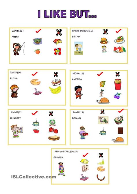 Conversation Worksheets For Kindergarten I Like But Speaking Card