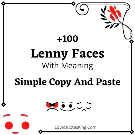 Lenny Face ͡° ͜ʖ ͡° With Meaning Copy And Paste