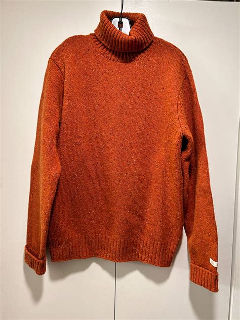 Aime Leon Dore Aime Leon Dore Fleck Orange Turtleneck Sweater Grailed