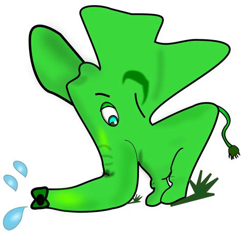 funny-little-green-elephant-t-shirts-funny-t-shirts-online-green-animals,-clip-art,-elephant