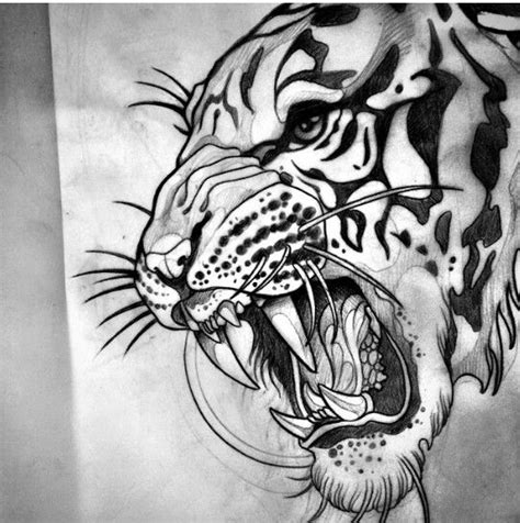 Tiger Head Tattoo Tiger Tattoo Sleeve Tiger Tattoo Design Sketch