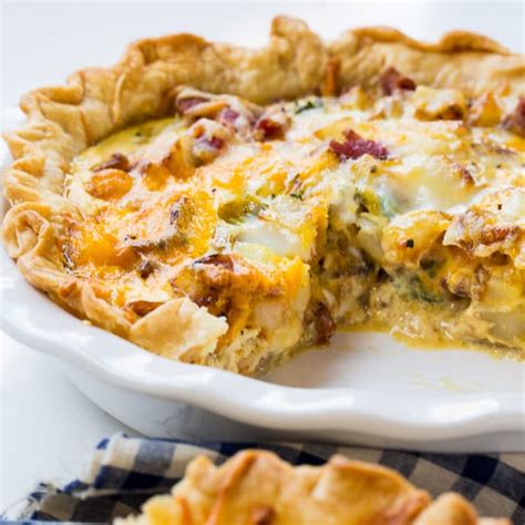 Bacon And Potato Quiche Spicy Southern Kitchen