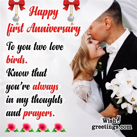 St Anniversary Wishes For Couple
