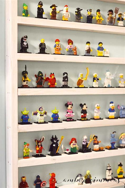 This Easy Tutorial For A Diy Lego Minifigure Shelf Can Hold Over 150