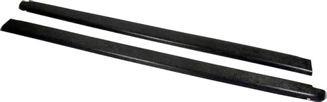 Wade 72 40115 Truck Bed Rail Caps Black Smooth Finish Without Stake