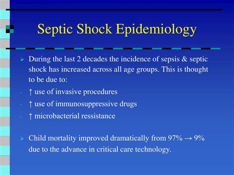 PPT SEVERE SEPSIS SEPTIC SHOCK IN PEDIATRICS PowerPoint Presentation ID