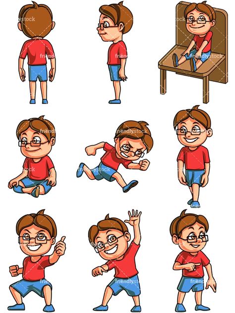 Little Boy Cartoon Vector Clipart Friendlystock